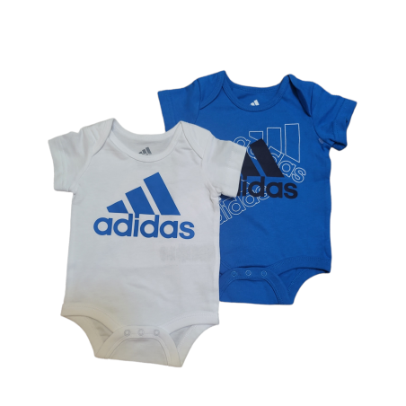 מארז זוג בגדי גוף adidas כחול ים לבן