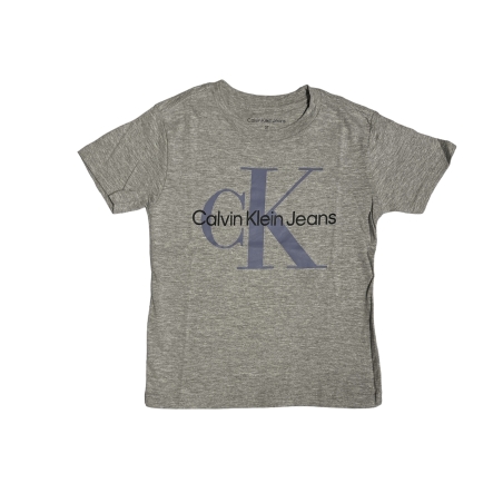 חולצת Calvin Klein אפור כיתוב בסגול