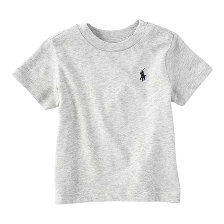 חולצת טי POLO RALPH LAUREN אפור בהיר