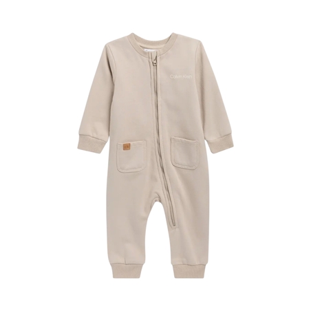 אוברול CALVIN KLEIN בז' כיסים בחזית