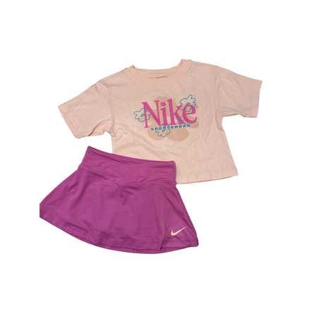 חליפת חצאית NIKE ורוד אפרסק