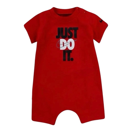 אוברול NIKE אדום שרוול קצר JUST DO IT  בשחור