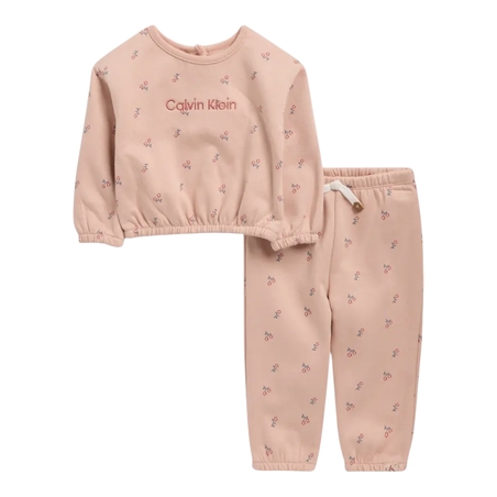 חליפת מכנס CALVIN KLEIN פוטר ורוד פרחוני