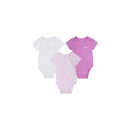 מארז 3 בגדי גוף NIKE שרוול קצר ורוד לבן פוקסיה