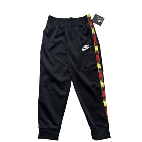 מכנס NIKE ארוך שחור כיתוב לוגו בצהוב בצד