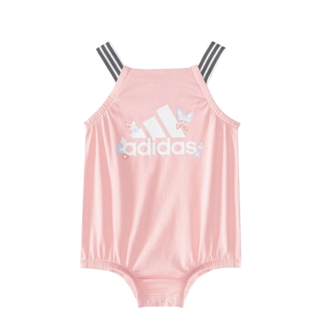 בגד גוף ADIDAS בייבי אפרסק פסים ברצועות כתפיים
