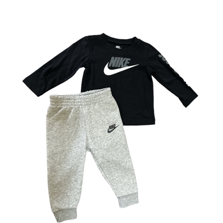 חליפת מכנס Nike בייבי שחור אפור מעבר