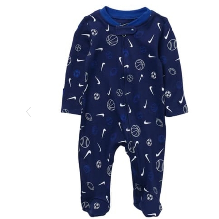 אוברול nike כחול ספורטיבי הדפסי כדור וי לאורכו