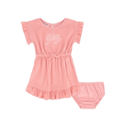 סט שמלה juicy couture שני חלקים ורוד עתיק כולל תחתון
