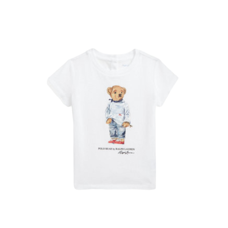 חולצת טריקו Ralph lauren ג'רזי פולו דובי בייבי בנות