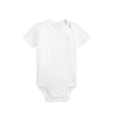 בגד גוף Ralph lauren בייבי לבן ג'רזי כותנה