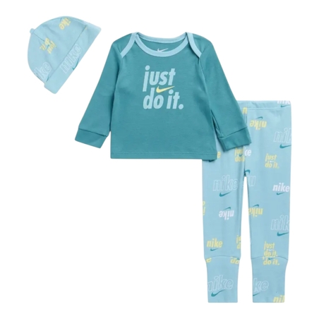 חליפת מכנס NIKE טורקיז JUST DO IT  וכובע תואם NB