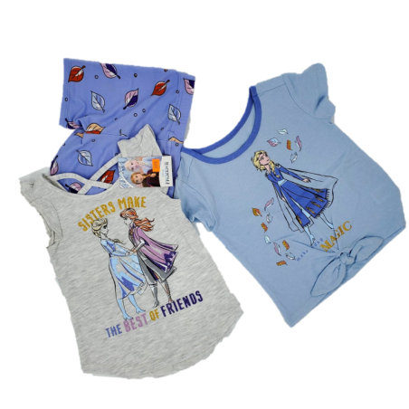 מארז DISNEY 3 חלקים FROZEN2 אנה ואלזה אפור תכלת