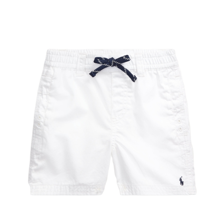 מכנס Ralph Lauren בייבי קלאסי לבן עם שרוך