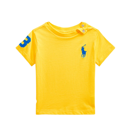 חולצת Ralph lauren בייבי ספורטיבי פוני גדול צהוב