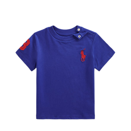 חולצת Ralph lauren בייבי ספורטיבי פוני גדול כחול