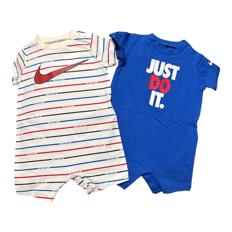 מארז זוג אוברולים NIKE כחול, לבן פסים