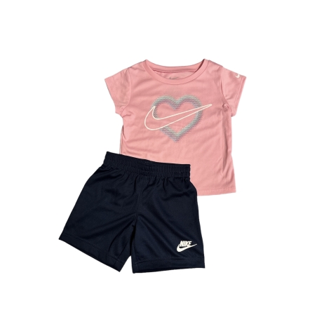 חליפת מכנס NIKE דרייפיט בנות ורוד כחול כהה