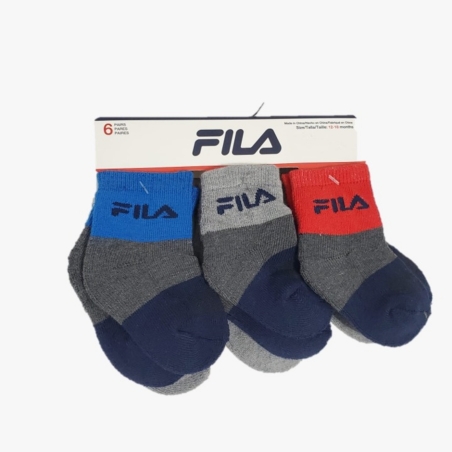 מארז 6 זוגות גרביים fila מידה 12-18 חודשים