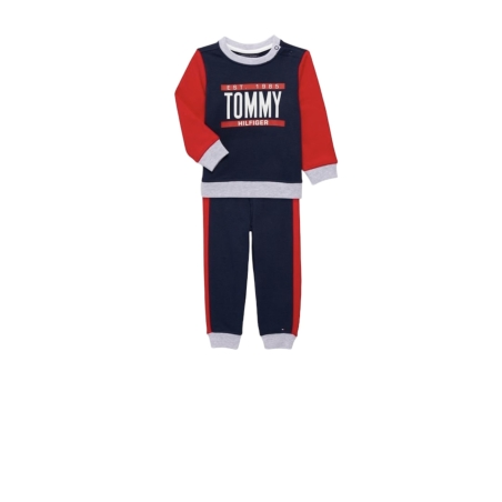 חליפת מכנס Tommy Hilfiger בייבי אדום כחול