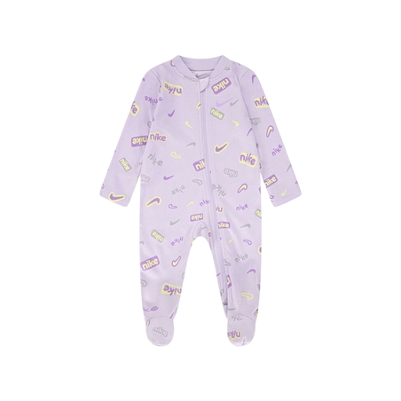 אוברול NIKE סגול בהיר ארוך כיתובי לוגו לאורכו