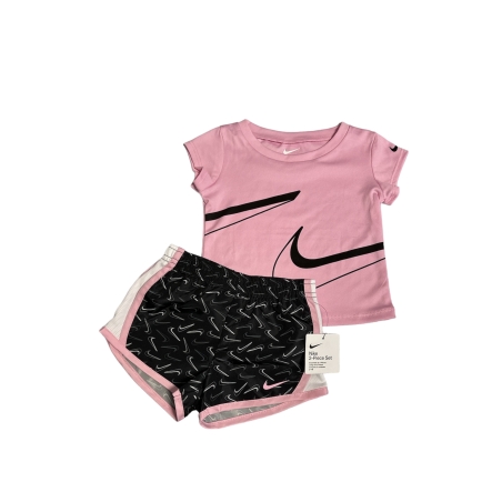 חליפת מכנס NIKE דרייפיט בנות ורוד שחור
