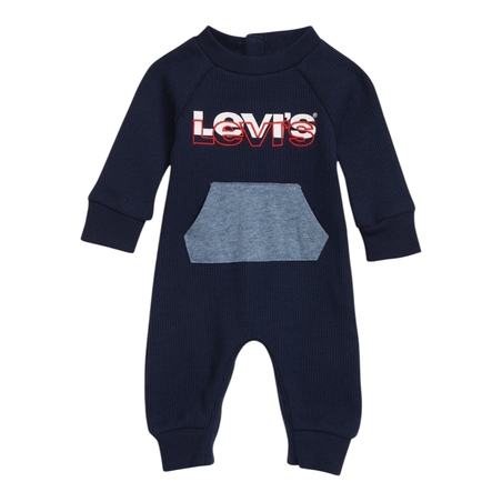 אוברול LEVI'S כחול כהה מעבר כיס קנגורו