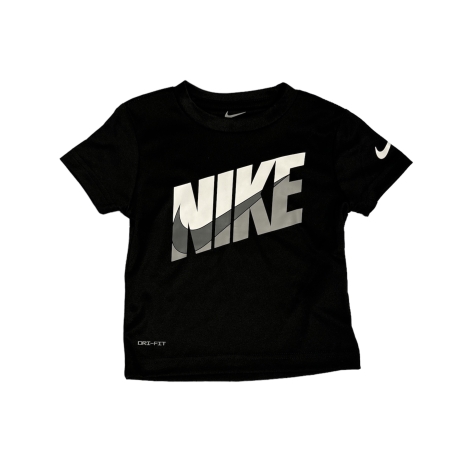 חולצת NIKE דרייפיט שחורה כיתוב לוגו במרכז