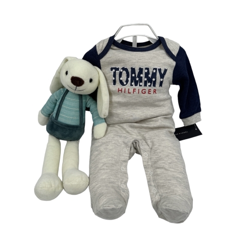 מארז יולדת Tommy Hilfiger אפור לבן