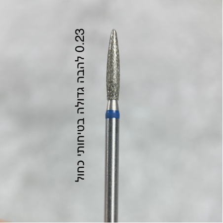 ראש להבה גדולה כחול בטיחותית 0.23 L