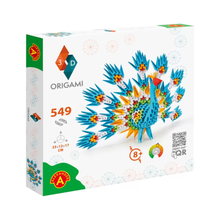 אוריגמי 3D - טווס