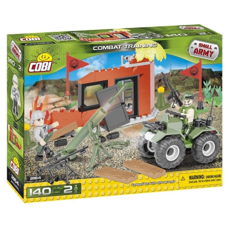 סט צוות באימון עם טרקטורון ותותח