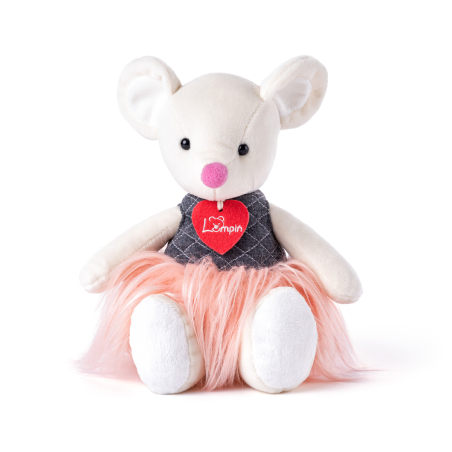 בובה רכה - איימי העכברונית עם חצאית (30 ס