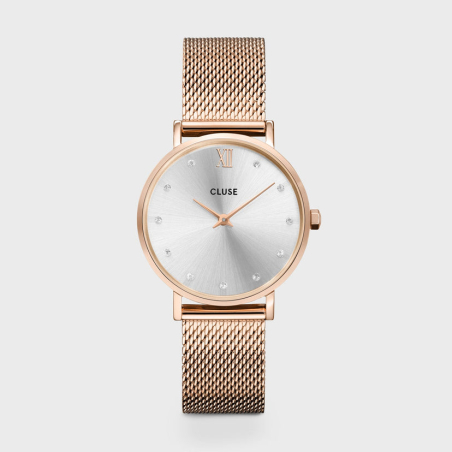 Minuit Mesh Crystals, Silver, Rose Gold Colour 33 mm - CW10205