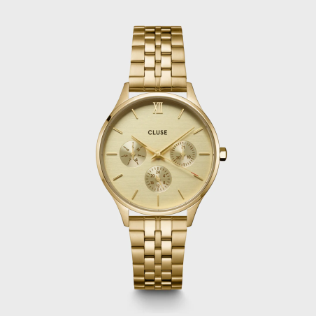 Minuit Multifunction Watch Steel, Full Gold colour CW10701