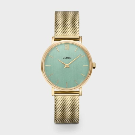 Minuit Mesh Green, Gold Colour