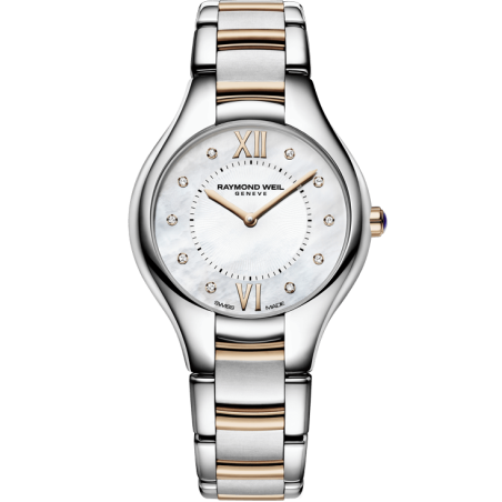 שעון Raymond Weil Noemia Ladies Quartz 10 Diamond Rose Gold Watch
