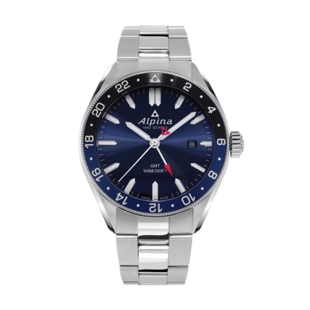 שעון Alpina Alpiner Quartz GMT Navy Blue/Bracelet