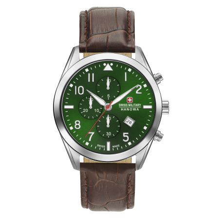 HELVETUS CHRONO שעון ספורטיבי לגבר ירוק