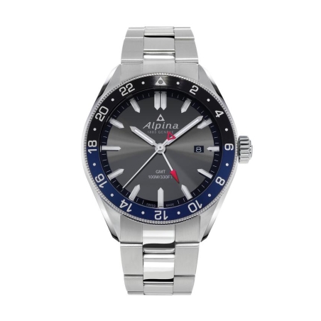 שעון Alpine Alpiner Quartz  GMT Dark Grey Bracelet