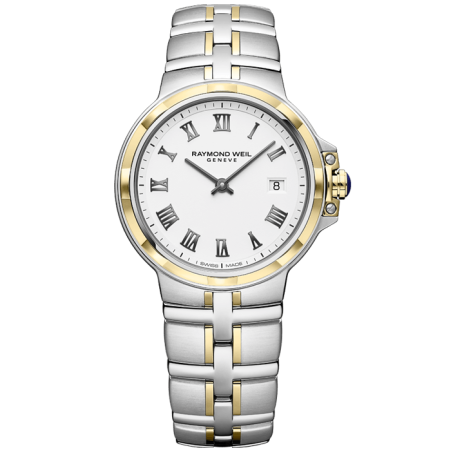שעון Raymond Weil Parsifal Ladies Quartz Classic Two-Tone White Dial