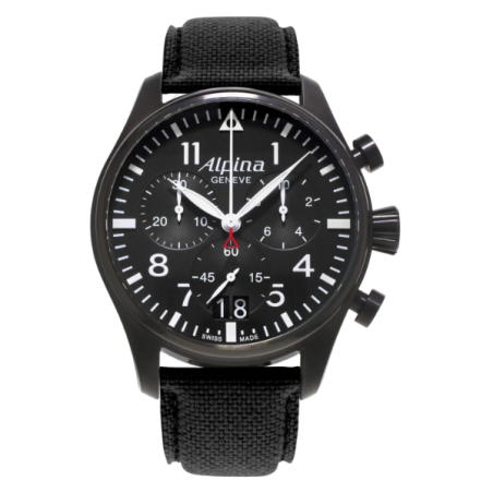 שעון Alpina Startimer Pilot Big Date Chronograph Black