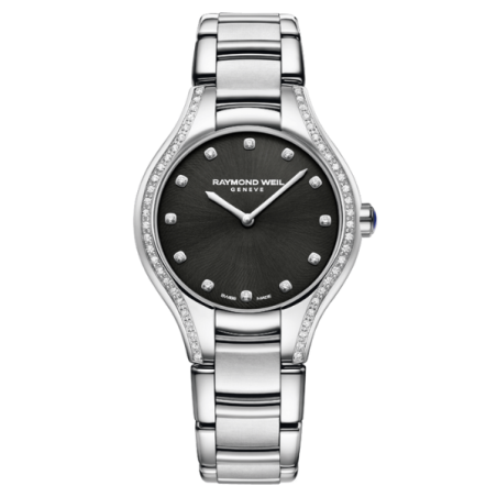 שעון Raymond Weil Noemia Ladies Quartz 64 Diamond Black