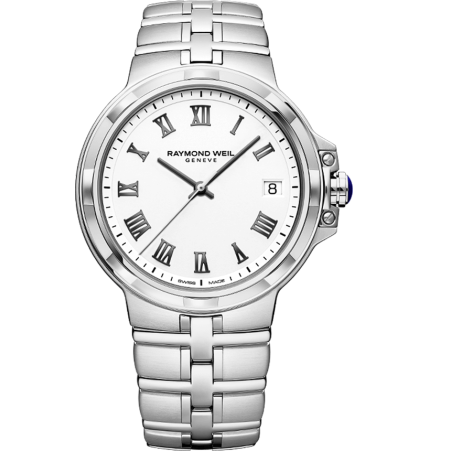 שעון Raymond Weil Parsifal Quartz Classic Silver White Dial Bracelet