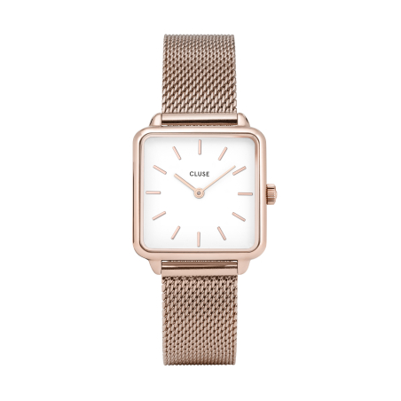 LA Garconne rose gold mesh white