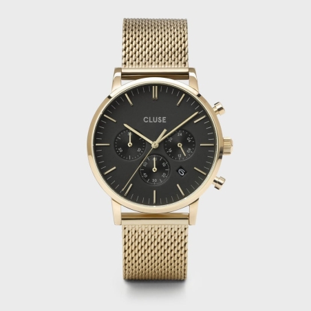  CW0101502010 Aravis Chrono Mesh Black, Gold Colour