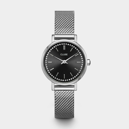  CW10502 Boho Chic Petite Crystals Mesh Black, Silver Colour