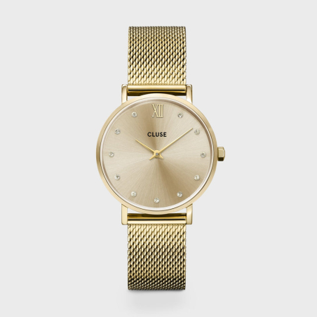 Minuit Mesh Crystals, Full Gold Colour 33 mm - CW10204