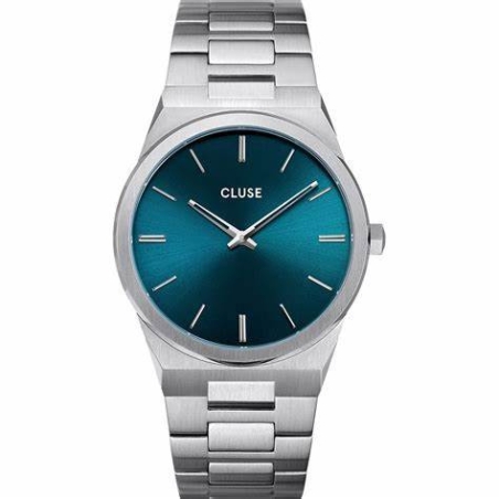 CW0101503003  Vigoureux Steel Petrol Blue, Silver Colour