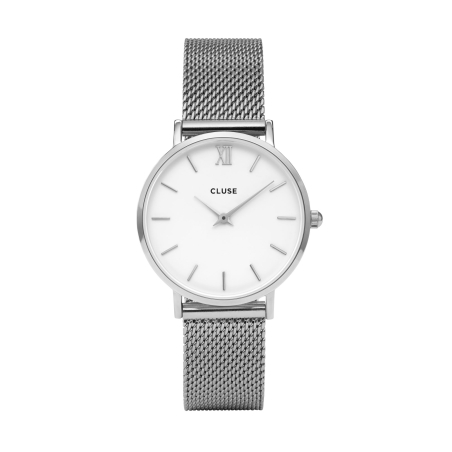 33 mm - CW0101203002  Minuit Mesh White, Silver Color